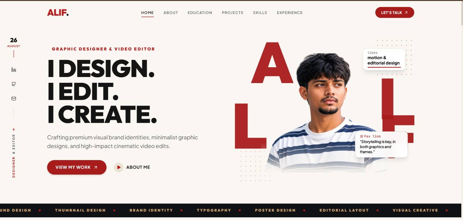 Alif Developer Portfolio